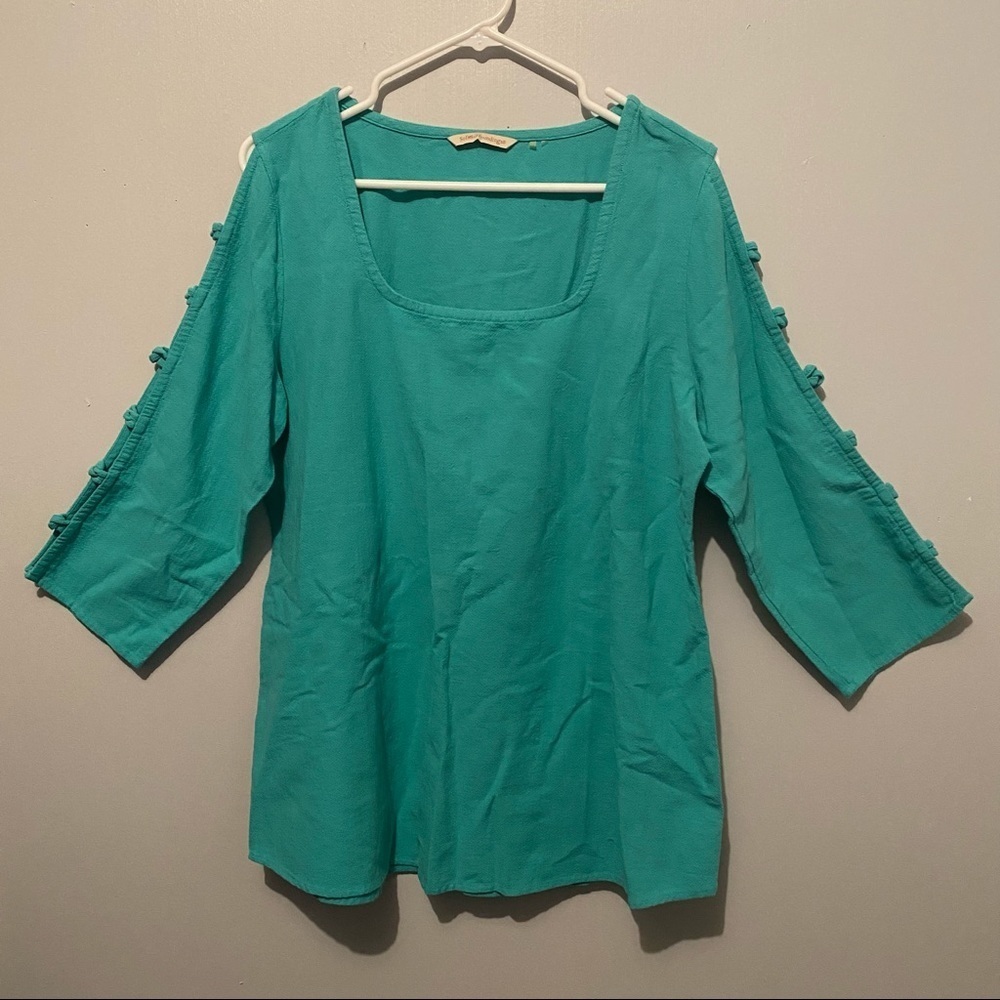 Soft Surroundings Summer Cotton Shirt Size Medium